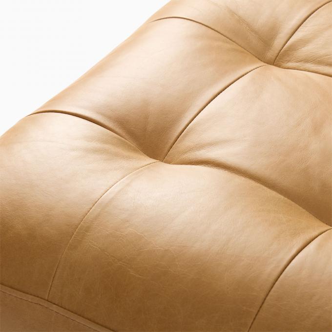 Modern Kadife Kol Deri Sandalye Ottoman tabure ile Lounge Sandalye 3