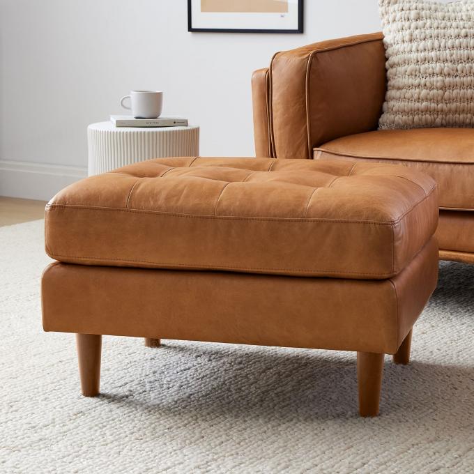 Modern Kadife Kol Deri Sandalye Ottoman tabure ile Lounge Sandalye 7