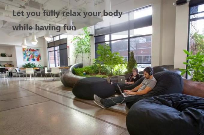 Dışarıdaki 7ft Giant Bean Bag Lounge Sandalye Yumuşak Sahte Kürk Kumaş EPS Doldur 18
