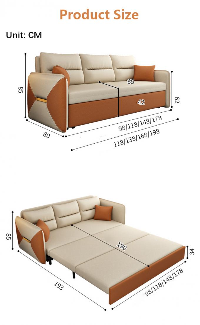 Oturma odası mobilya kabartılabilir kanepe yatak Loveseat yatak kumaş kapağı 7