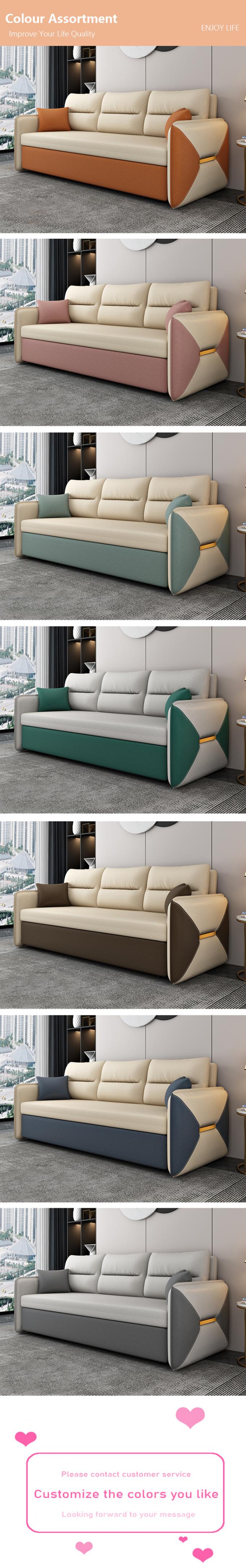Oturma odası mobilya kabartılabilir kanepe yatak Loveseat yatak kumaş kapağı 8