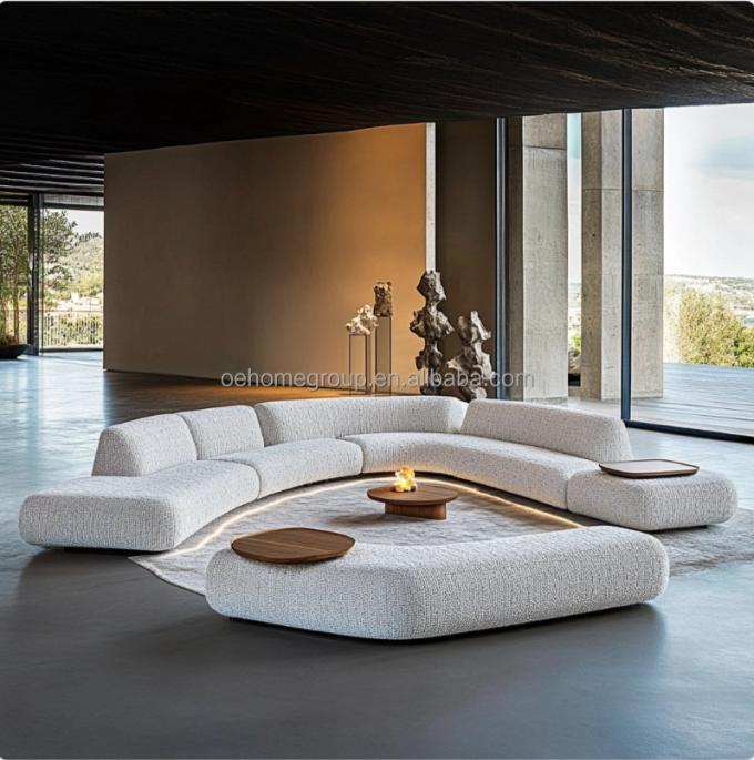 Minimalist Oturma Odası Koltuğu İtalyan Moda Tasarımı Rahatlama ve Konfor İçin 6