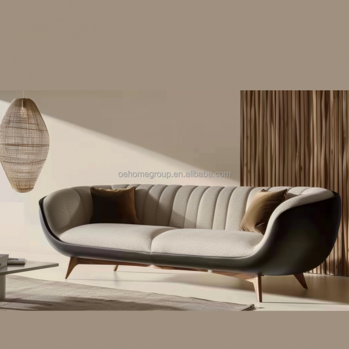 Modern döşenmiş 2 3 kişilik kanepe Işık Lüks oturma odası Lounge Loveseat Kanepeler Deri Kanepe Seti Mobilya 1