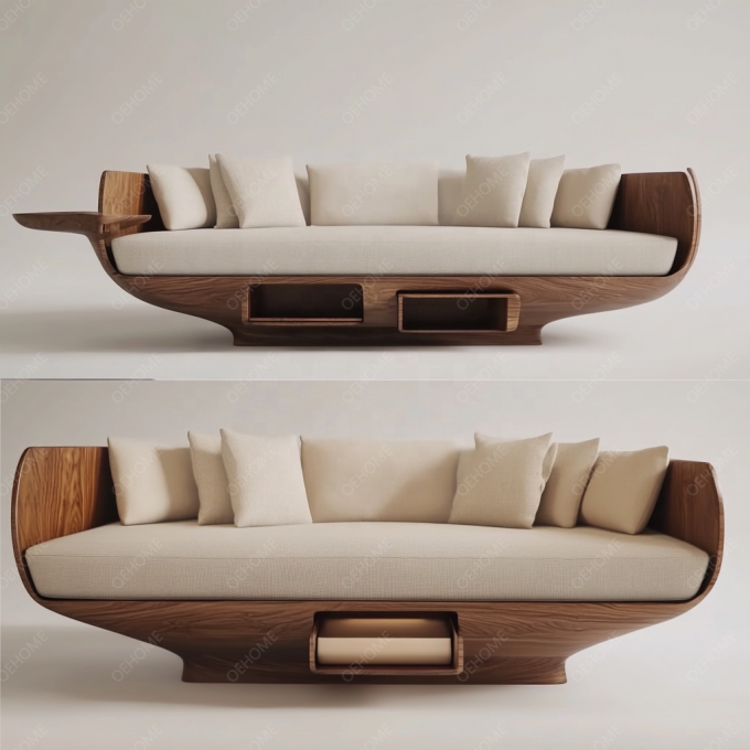 Avrupa Tarzı Minimalist Oturma Odası Modern Beyaz Ahşap Ayaklı Chesterfield Kanepe Takımı, Özelleştirilmiş Renk ve Lüks Tasarım 10