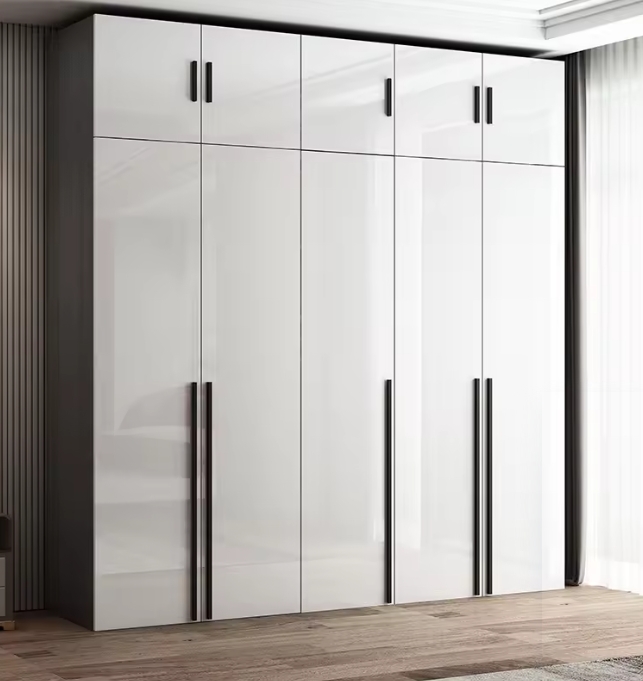 Özelleştirilmiş Modern 2 Kapılı MDF Ahşap Yatak Odası Gardırobu Uzatılabilir Fonksiyonel 4