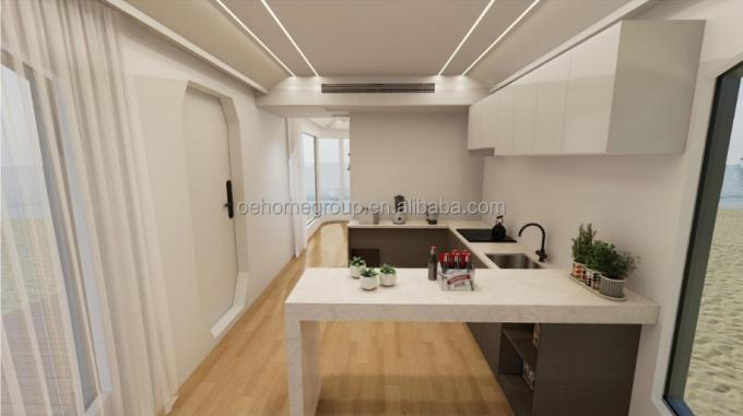 Modüler 7 Lüks Prefabrik Çelik Akıllı Küçük Uzay Kapsül Ev Prefabrik Kapsül Oda Otel Kapsül Ev Dış Mekan 8