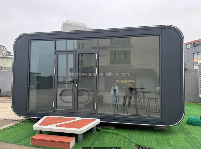 Modüler 7 Lüks Prefabrik Çelik Akıllı Küçük Uzay Kapsül Ev Prefabrik Kapsül Oda Otel Kapsül Ev Dış Mekan 16