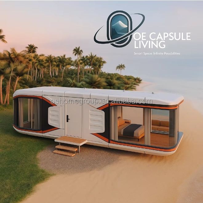 Prefabrik Ev Lüks Otel Modüler Villa 2 Yatak Odalı Prefabrik Evler Prefabrik Bina Uzay Kapsülü Prefabrik Kabinler 2