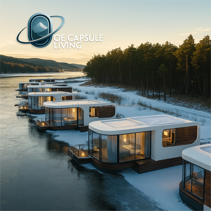 20/40ft Çin tarzı Modüler Prefab Küçük Ev Konteyner Çelik Malzeme Otel Ofis Kullanımı için Kabin 5