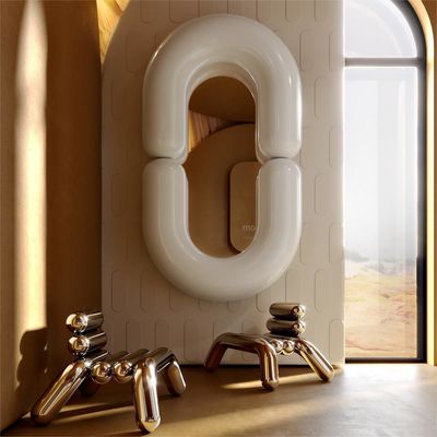 Oval Banyo Led Duvar Tam Uzunluklu Ayna Asılı Vanity Yüksek Ayna