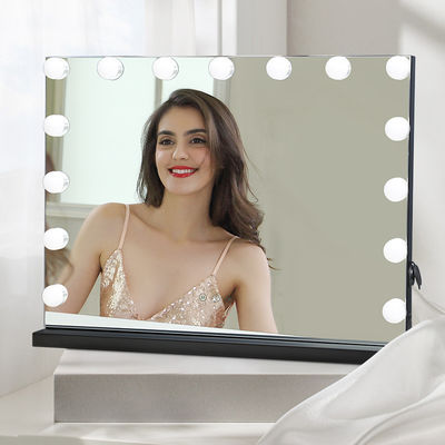 Kişisel Güzellik LED Hollywood Vanity Lights Şarj edilebilir dokunmatik ekran aynası