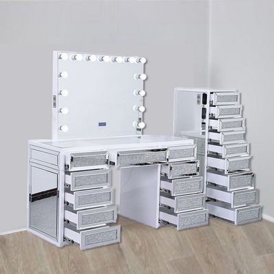 Led Aynalı Makyaj Vanity Hollywood Dolap Masası OEM