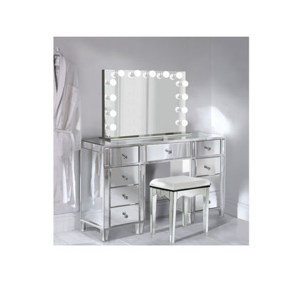 Modern Hollywood Makyaj Vanity Mirror And Dressing Table Yatak odası mobilyaları