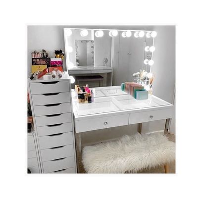 RoHS LED Hollywood Mirror Soyunma Masası Düzenlenebilir