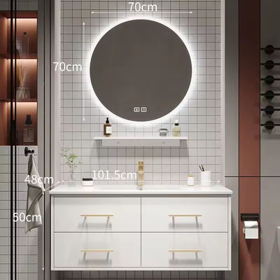 LED Yansıtıcı Banyo Dolabı Tuvalet Vanity Dolabı Tuvalet Lavabo