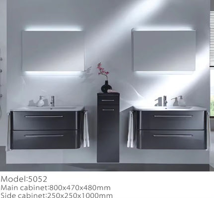 PVC Plywood Banyo Küveti Yüzen Banyo Vanity Modern Dolaplar