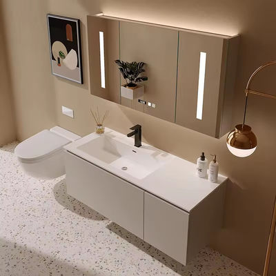 OEM Makyaj Duvar Asılı Lavabo Vanity LED Yansıtıcı reçine havuzu ile