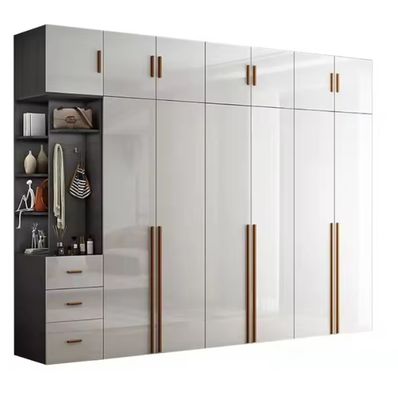 Özelleştirilmiş Modern 2 Kapılı MDF Ahşap Yatak Odası Gardırobu Uzatılabilir Fonksiyonel