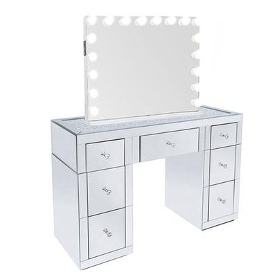 Modern Makyaj Vanity Dolaşım Masası Hollywood Mirror MDF Tahta