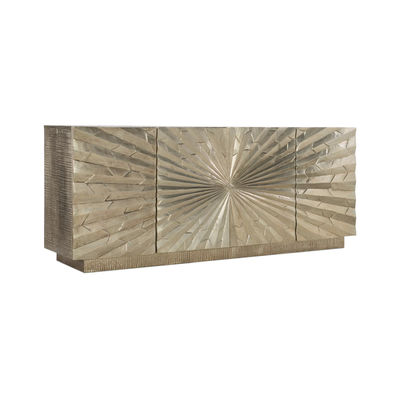 Yansıtılan Metal Çekmece Dolabı TV Stand Buffet Depolama Birimi OEM