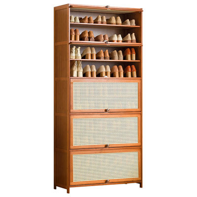 Bambu 5 Katman Ahşap Ayakkabı Rack Depolama Organizer Mobilya