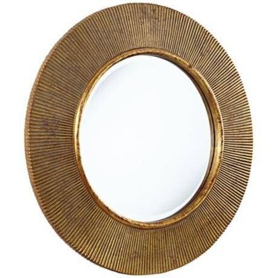 yuvarlak oval güneş patlaması banyo dekoratif için altın duvar aynası