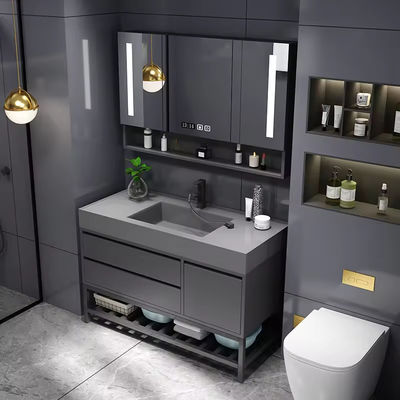 Dikdörtgen 30 Inch Banyo Vanity Tek Dolabı ODM