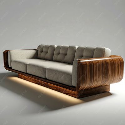 Avrupa Tarzı Minimalist Oturma Odası Modern Beyaz Ahşap Ayaklı Chesterfield Kanepe Takımı, Özelleştirilmiş Renk ve Lüks Tasarım