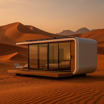 Dayanıklı Çeşitli Prefab Konteyner Ev Küçük Taşınabilir Ev Küçük Modüler Ev Kamp Otel Uzay Kapsülü