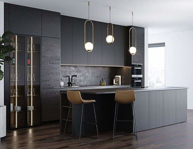 Üst Modüler Melamine Mutfak Dolabı Almirah Mobilya 0